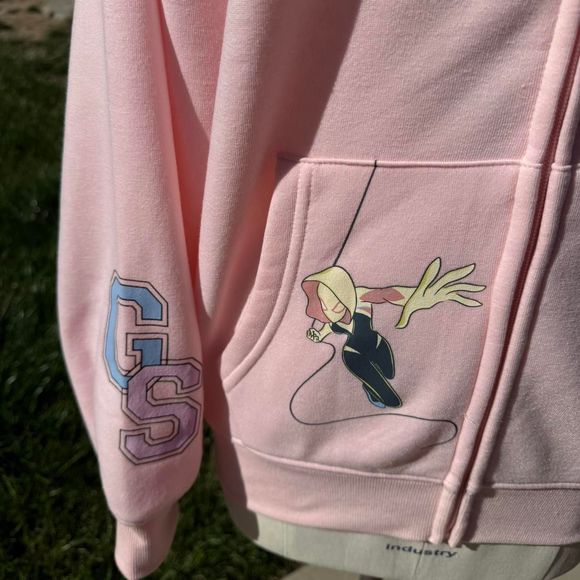 Marvel Pink Spider-Gwen Zip Up Hoodie - Picture 4 of 8